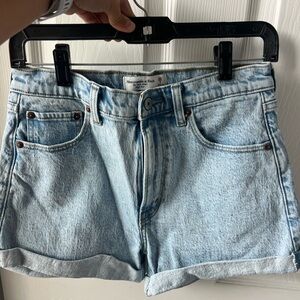 Abercrombie & Fitch Light Blue Jean Shorts